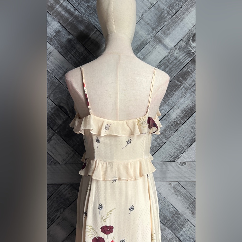 JOIE NWT Joie Cassiel Floral Ruffle Maxi Dress 6 - Picture 10 of 16